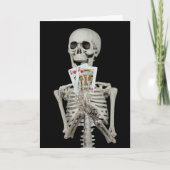 Skeleton Halloween Wedding Jubileum Kaart (Voorkant)