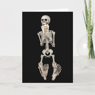 Skeleton Halloween Wedding Jubileum Kaart