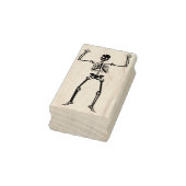 Skeleton Halloween Wood Art Stamp Rubberstempel (Stempel)