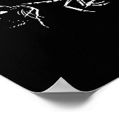 Skeleton Hand Boop Pumpkin Spooky Black Mom Hallow Poster (Hoek)