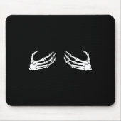 Skeleton Hand Borst Grappig Halloween Kostuum Spoo Muismat (Voorkant)