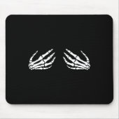 Skeleton Hand Borst Grappig Halloween Kostuum Spoo Muismat (Voorkant)