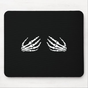 Skeleton Hand Borst Grappig Halloween Kostuum Spoo Muismat