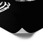 Skeleton Hand Borst Grappig Halloween Kostuum Spoo Poster (Hoek)