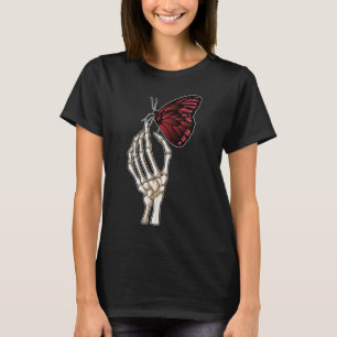 Skeleton Hand Butterfly T-shirt