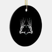 Skeleton Hand Classic Halloween Keramisch Ornament (Rechts)