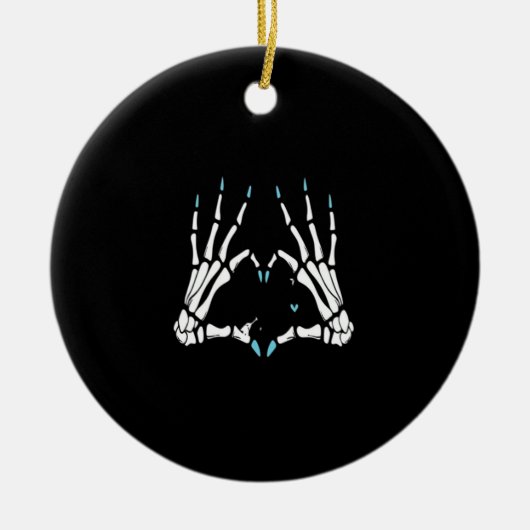 Skeleton Hand Classic Halloween Keramisch Ornament (Voorkant)