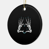 Skeleton Hand Classic Halloween Keramisch Ornament (Links)