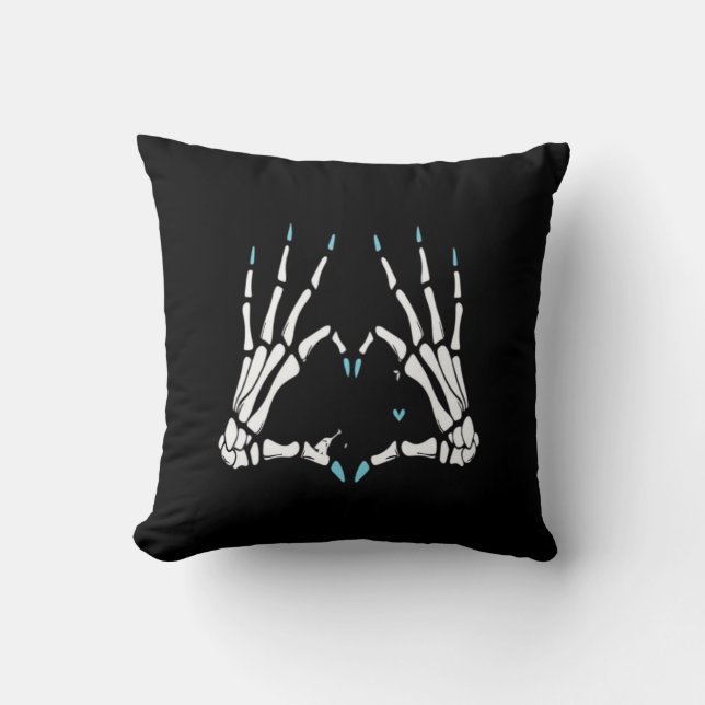 Skeleton Hand Classic Halloween Kussen (Voorkant)