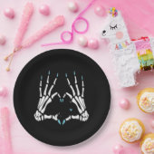 Skeleton Hand Classic Halloween Papieren Bordje (Feest)