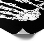 Skeleton Hand Comma La Punctuation Kamala Harris Poster (Hoek)