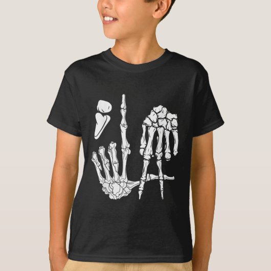 Skeleton Hand Comma La Punctuation Kamala Harris T-shirt (Voorkant)