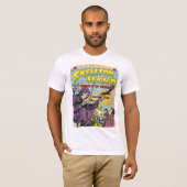 SKELETON HAND Cool Comic Book Hoesje Art T-shirt (Voorkant volledig)