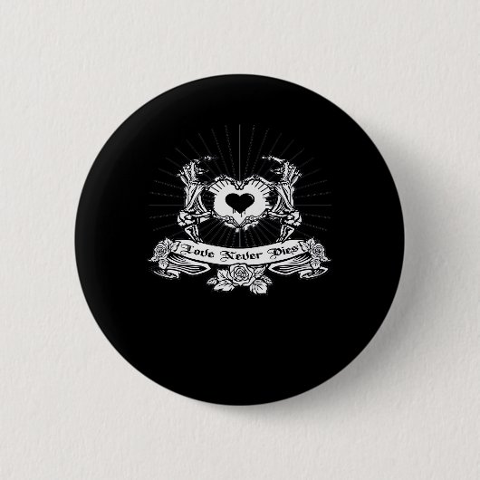 Skeleton Hand Design Classic Ronde Button 5,7 Cm (Voorkant)