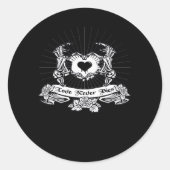 Skeleton Hand Design Classic Ronde Sticker (Voorkant)