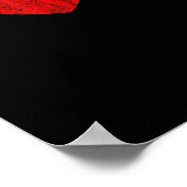 Skeleton Hand Hart en Roll, Valentijnse Halloween Poster (Hoek)