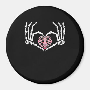 Skeleton Hand Hart Grappig Halloween Vrouwen Manne Magneet