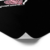 Skeleton Hand Hart Grappig Halloween Vrouwen Manne Poster (Hoek)