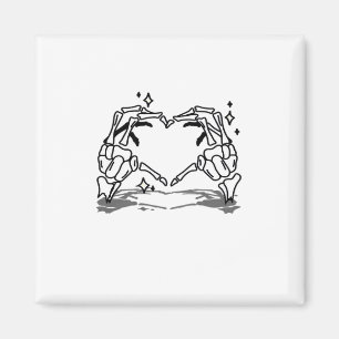 Skeleton Hand Hart Grappig Ontwerp Magneet