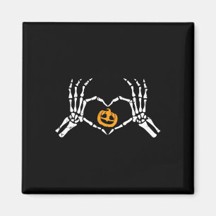 Skeleton Hand Hart Halloween Kostuum Botten Pumpki Magneet