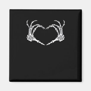 Skeleton Hand Hart Halloween Ontwerp Magneet