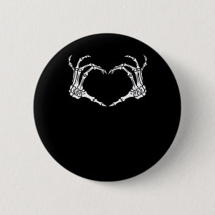Skeleton Hand Hart Halloween Ontwerp Ronde Button 5,7 Cm