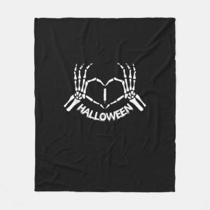 Skeleton Hand Hart Lui Halloween Kostuum Grappig Fleece Deken
