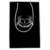 Skeleton Hand Hart Lui Halloween Kostuum Grappig Medium Cadeauzakje (Voorkant)