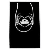 Skeleton Hand Hart Lui Halloween Kostuum Grappig N Medium Cadeauzakje (Voorkant)