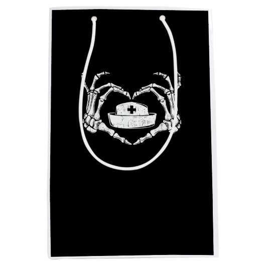 Skeleton Hand Hart Lui Halloween Kostuum Grappig N Medium Cadeauzakje (Voorkant)