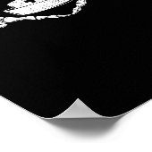 Skeleton Hand Hart Lui Halloween Kostuum Grappig N Poster (Hoek)