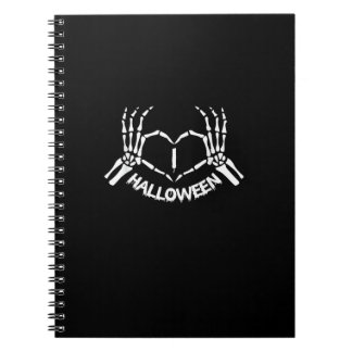 Skeleton Hand Hart Lui Halloween Kostuum Grappig Notitieboek