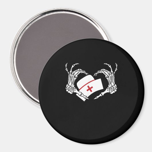 Skeleton Hand Hart Luie DIY Halloween Kostuum Nur Magneet (Voorkant / Achterkant)