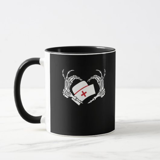 Skeleton Hand Hart Luie DIY Halloween Kostuum Nur Mok (Links)