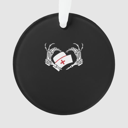 Skeleton Hand Hart Luie DIY Halloween Kostuum Nur Ornament (voorkant)