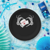 Skeleton Hand Hart Luie DIY Halloween Kostuum Nur Papieren Bordje (Feest)