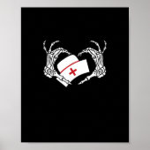 Skeleton Hand Hart Luie DIY Halloween Kostuum Nur Poster (Voorkant)