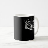 Skeleton Hand Hart Spiderweb Halloween Cobweb Par Koffiemok (Voorkant rechts)
