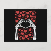 Skeleton Hand Hart Valentijnsdag Funny Love Briefkaart (Voorkant)