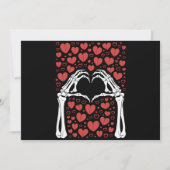 Skeleton Hand Hart Valentijnsdag Funny Love Kaart (Voorkant)