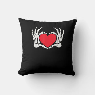 Skeleton Hand Hart Valentijnsdag Funny Meme Kussen