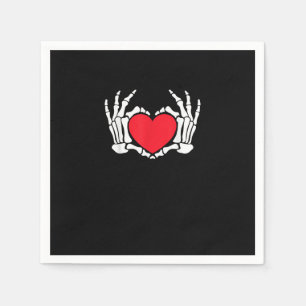 Skeleton Hand Hart Valentijnsdag Funny Meme Servet