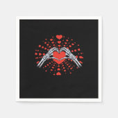 Skeleton Hand Hart Valentijnsdag Grappig 2025 Hore Servet (Voorkant)