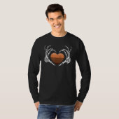 Skeleton Hand Heart Black History Month BLM Melani T-shirt (Voorkant volledig)