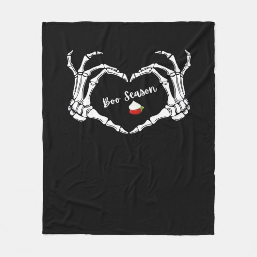 Skeleton Hand Heart Book Seizoen Classic Fleece Deken (Voorkant)