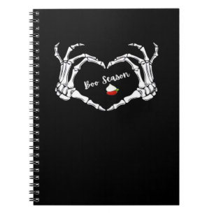 Skeleton Hand Heart Book Seizoen Classic Notitieboek