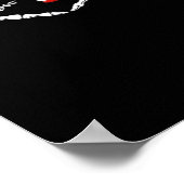 Skeleton Hand Heart Book Seizoen Classic Poster (Hoek)