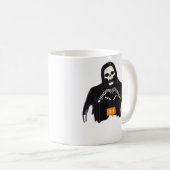 Skeleton Hand Heart Follower Classic Koffiemok (Voorkant rechts)