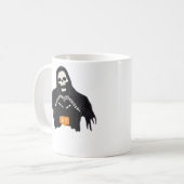 Skeleton Hand Heart Follower Classic Koffiemok (Voorkant links)