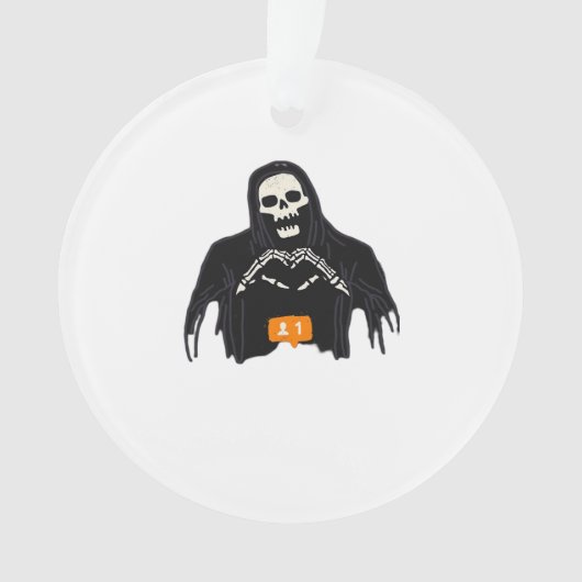 Skeleton Hand Heart Follower Classic Ornament (voorkant)